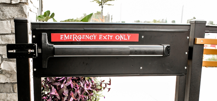 emergency push bar installation in Capitola